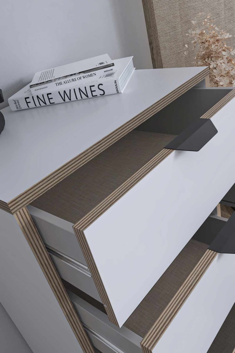 Olyros Byrå 105 cm - Vit - Förvaring - Förvaringsmöbler - Byrå - Hallbyrå