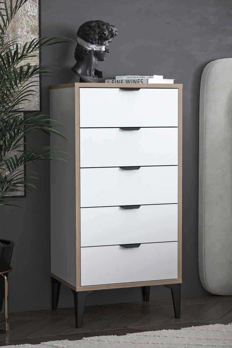 Olyros Byrå 105 cm - Vit - Förvaring - Förvaringsmöbler - Byrå - Hallbyrå