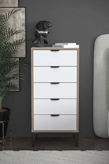 Olyros Byrå 105 cm - Vit - Förvaring - Förvaringsmöbler - Byrå - Hallbyrå