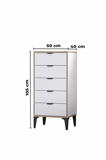 Olyros Byrå 105 cm - Vit - Förvaring - Förvaringsmöbler - Byrå - Hallbyrå