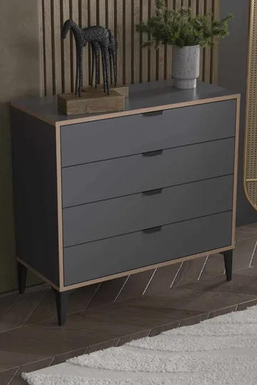 Olyros Byrå 90 cm - Antracit - Förvaring - Förvaringsmöbler - Byrå - Hallbyrå