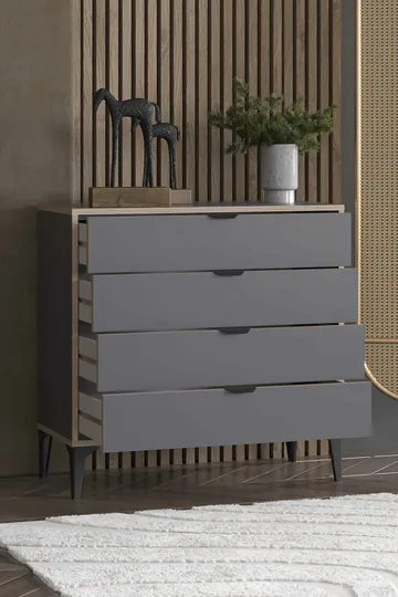 Olyros Byrå 90 cm - Antracit - Förvaring - Förvaringsmöbler - Byrå - Hallbyrå