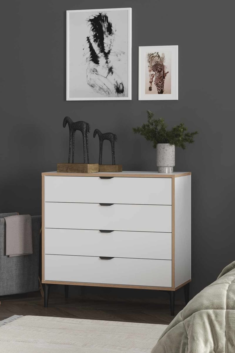 Olyros Byrå 90 cm - Vit - Förvaring - Förvaringsmöbler - Byrå - Hallbyrå