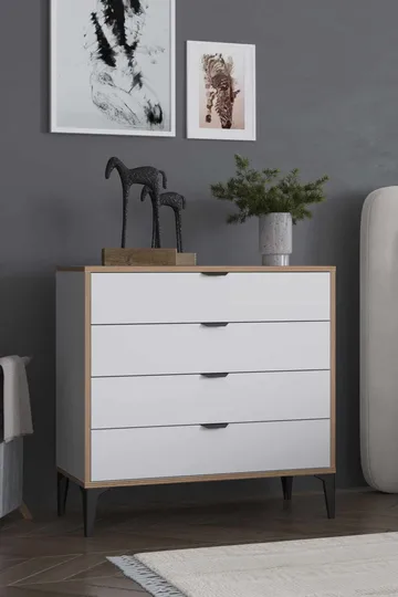 Olyros Byrå 90 cm - Vit - Förvaring - Förvaringsmöbler - Byrå - Hallbyrå