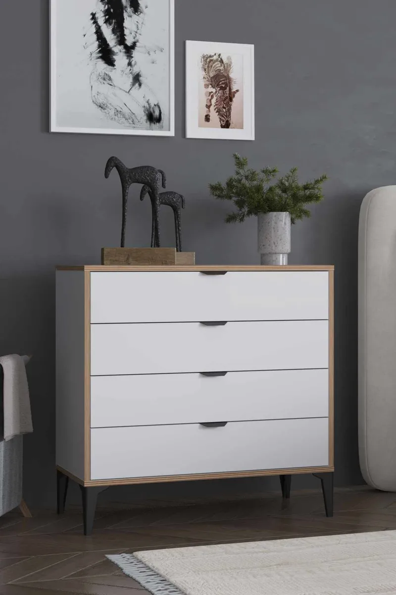 Olyros Byrå 90 cm - Vit - Förvaring - Förvaringsmöbler - Byrå - Hallbyrå