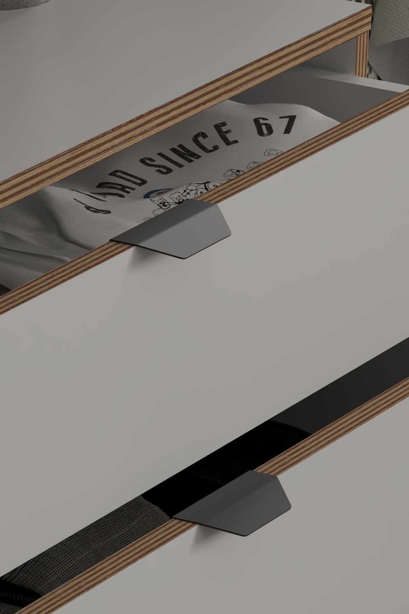 Olyros Byrå 90 cm - Vit - Förvaring - Förvaringsmöbler - Byrå - Hallbyrå