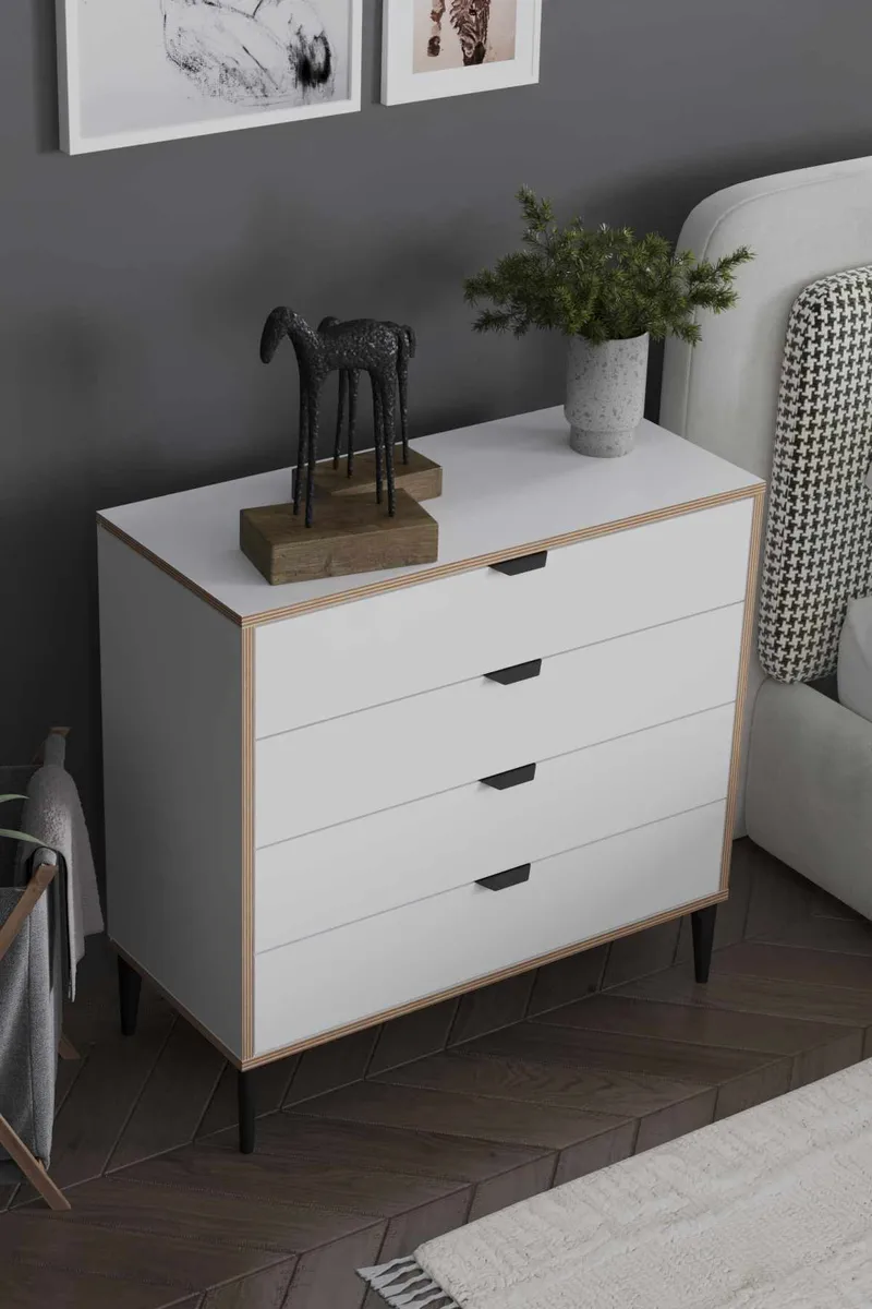 Olyros Byrå 90 cm - Vit - Förvaring - Förvaringsmöbler - Byrå - Hallbyrå