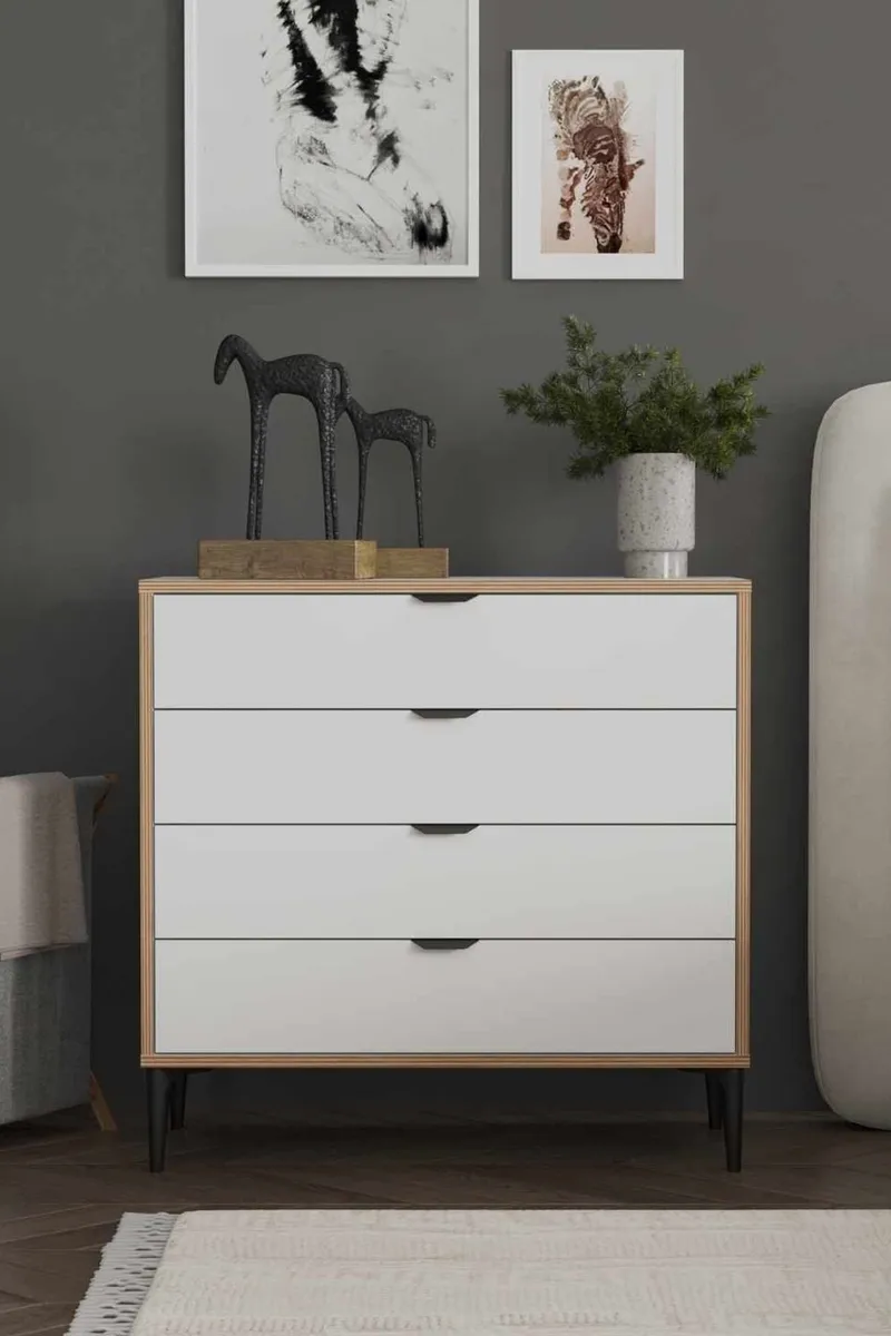 Olyros Byrå 90 cm - Vit - Förvaring - Förvaringsmöbler - Byrå - Hallbyrå