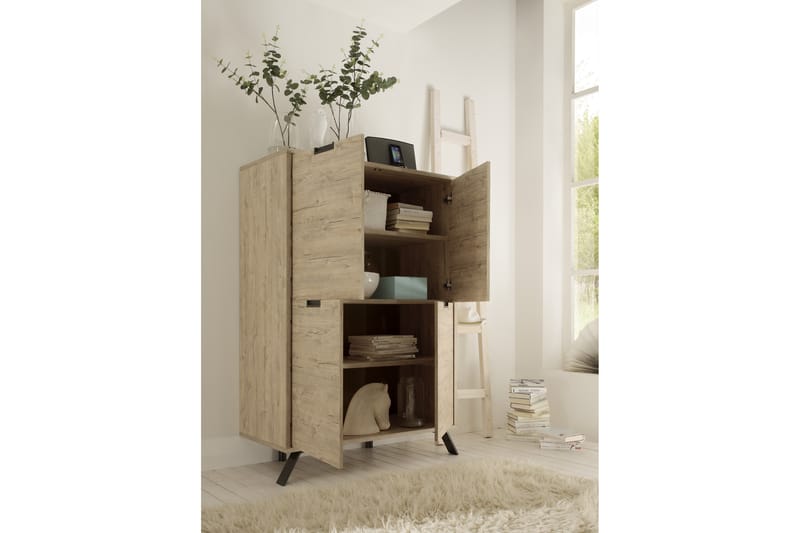 Palma Byrå 106 cm 4 Dörrar - Sherwoodek - Förvaring - Hallförvaring