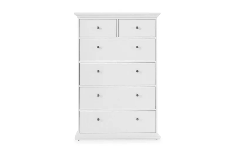 Paris Byrå 140 cm Hög - Vit - Förvaring - Förvaringsmöbler - Byrå - Hallbyrå