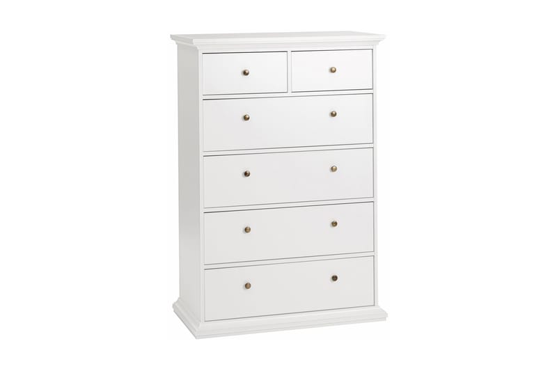 Paris Byrå 140 cm Hög, Vit