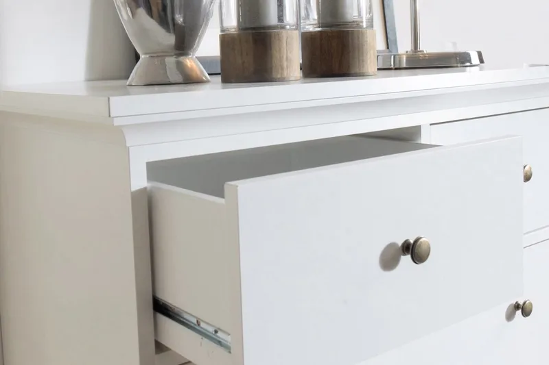 Paris Byrå 140 cm Hög - Vit - Förvaring - Förvaringsmöbler - Byrå - Hallbyrå