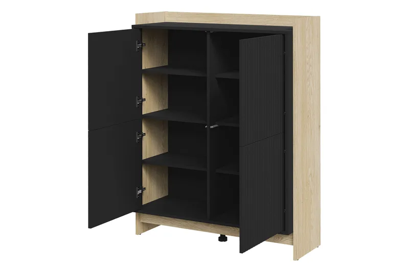 Polina Byrå 100 cm - Brun/Svart - Förvaring - Förvaringsmöbler - Byrå - Hallbyrå