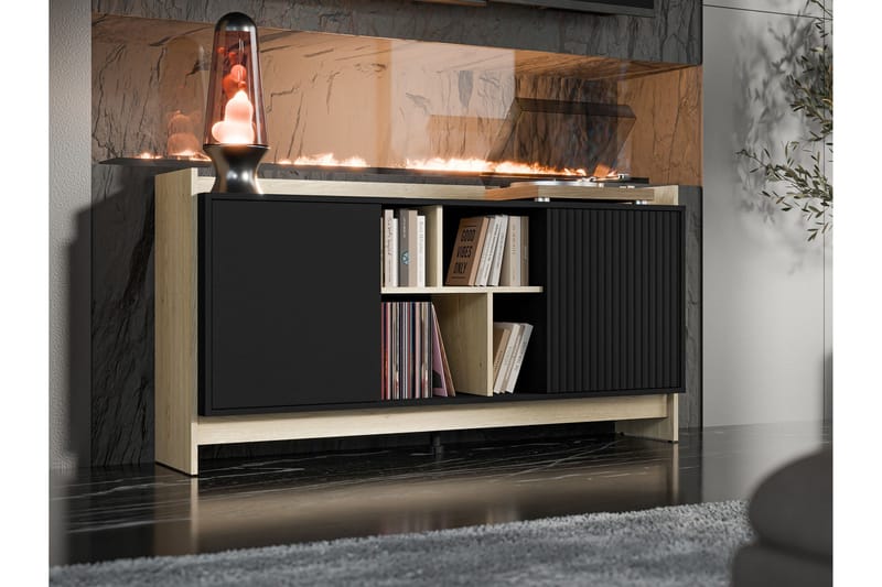 Polina Byrå 150 cm - Brun/Svart - Förvaring - Förvaringsmöbler - Byrå