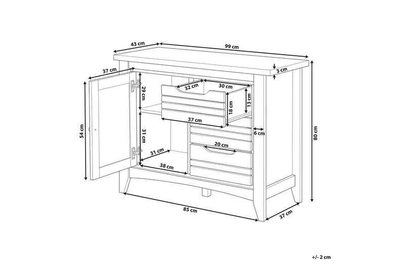 Ratulowski Byrå - Trä/Natur - Förvaring - Förvaringsmöbler - Byrå - Hallbyrå