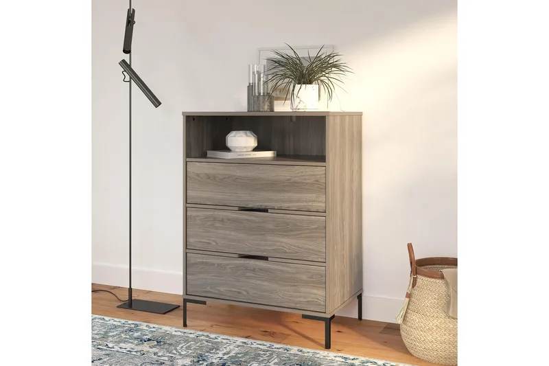 Rayburn Byrå Grå - Dorel Home - Förvaring - Förvaringsmöbler - Byrå - Hallbyrå