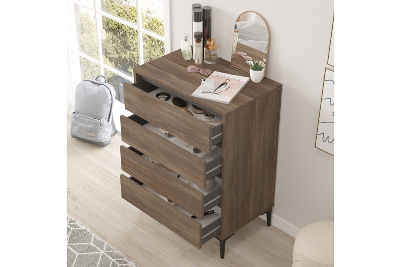 Rinorea Byrå 72x98,3 cm - Brun - Förvaring - Förvaringsmöbler - Byrå - Hallbyrå