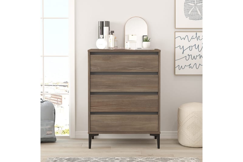 Rinorea Byrå 72x98,3 cm - Brun - Förvaring - Förvaringsmöbler - Byrå - Hallbyrå