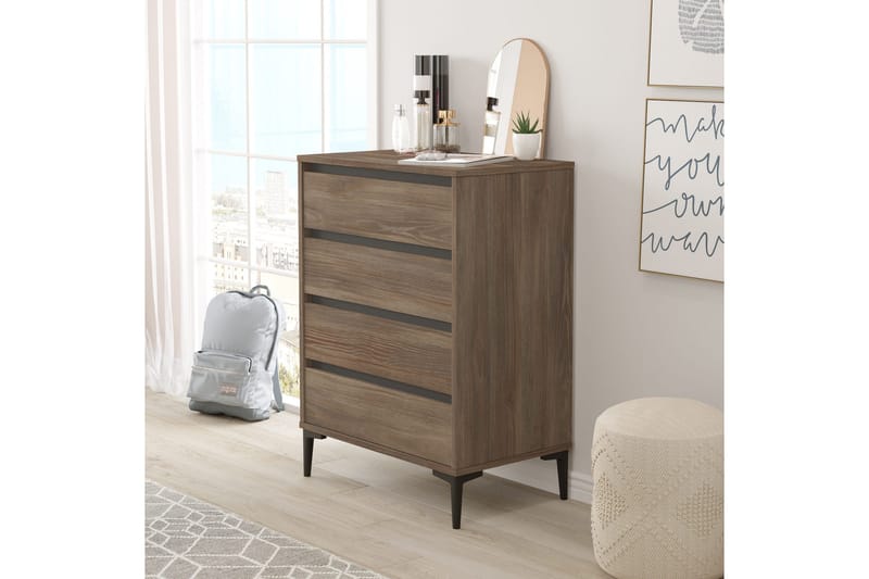 Rinorea Byrå 72x98,3 cm - Brun - Förvaring - Förvaringsmöbler - Byrå - Hallbyrå