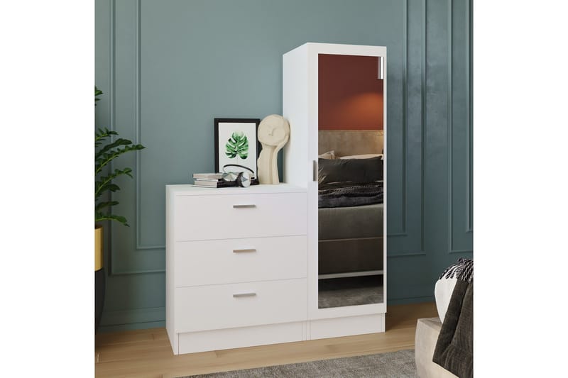 Rinorea Förvaringsskåp 40x140 cm - Vit - Förvaring - Förvaringsmöbler - Byrå