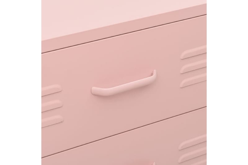 Byrå rosa 80x35x101,5 cm stål - Rosa - Hallförvaring - Byrå - Hallbyrå