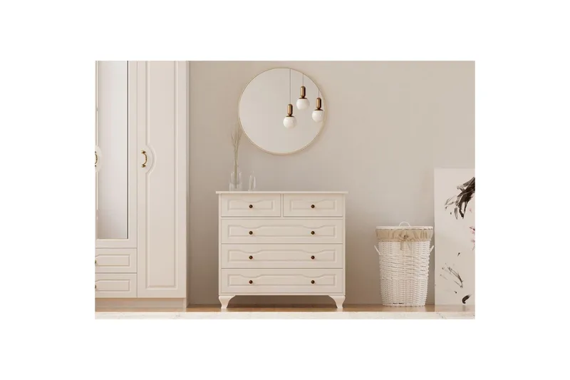 Rylic Byrå 90 cm - Matt Vit - Förvaring - Förvaringsmöbler - Byrå - Hallbyrå