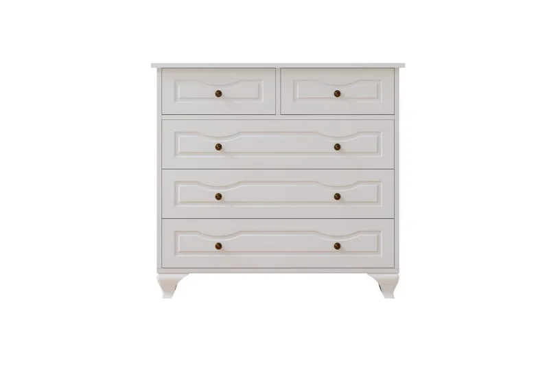 Rylic Byrå 90 cm, Matt Vit