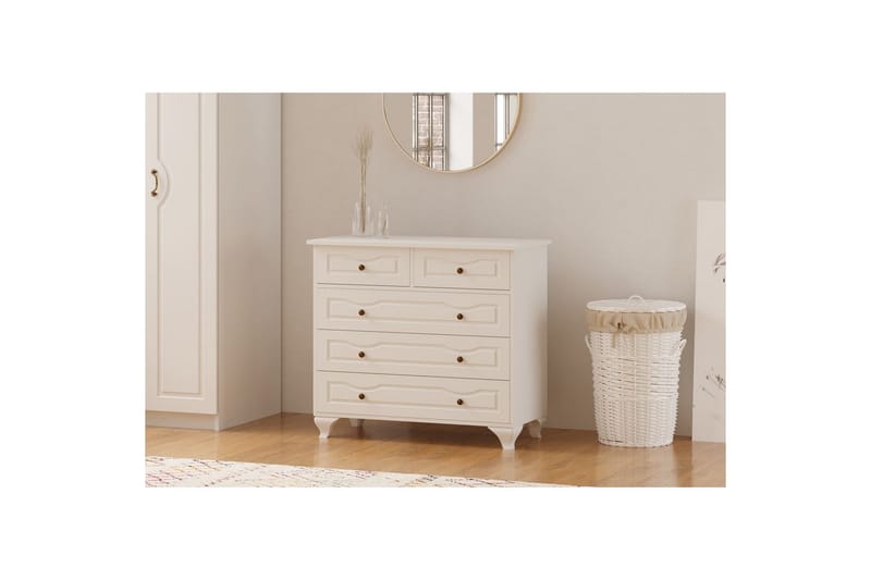 Rylic Byrå 90 cm - Matt Vit - Förvaring - Förvaringsmöbler - Byrå - Hallbyrå