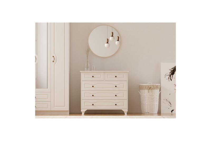 Rylic Byrå 90 cm - Matt Vit - Förvaring - Förvaringsmöbler - Byrå - Hallbyrå