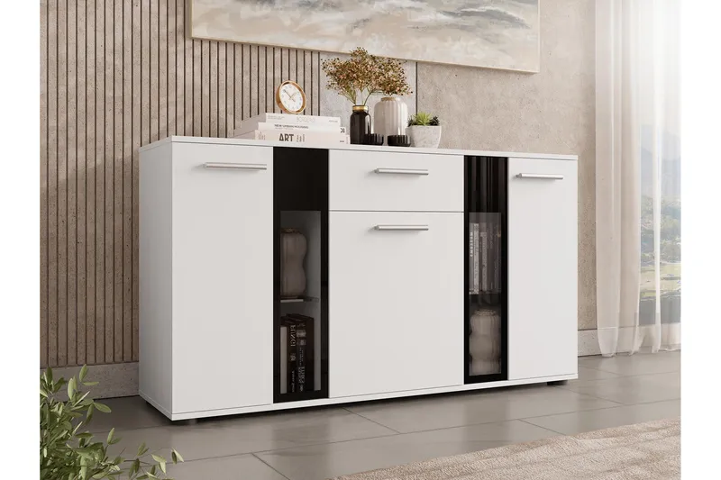 Salsa Byrå 140x40x80 cm - Vit - Förvaring - Förvaringsmöbler - Byrå - Hallbyrå