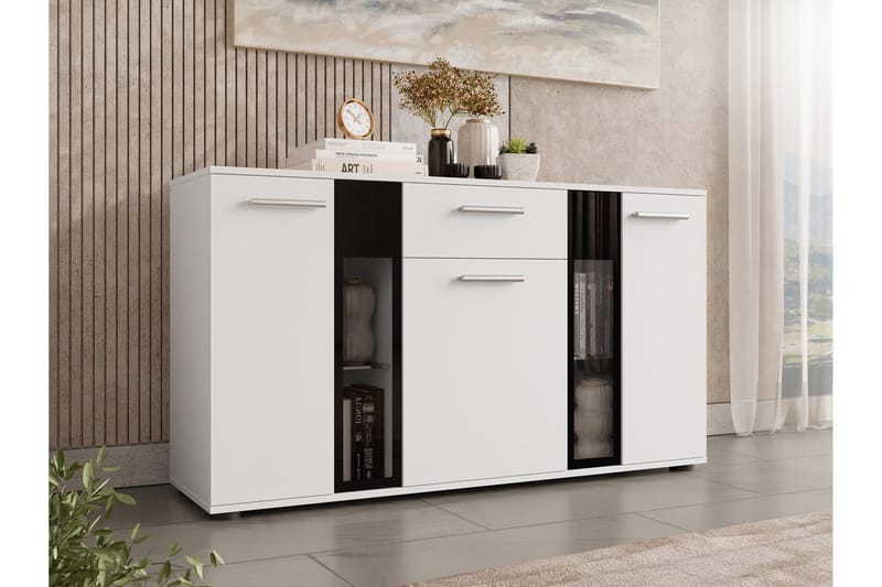 Salsa Byrå 140x40x80 cm - Vit - Förvaring - Förvaringsmöbler - Byrå - Hallbyrå