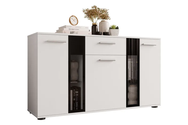 Salsa Byrå 140x40x80 cm - Vit - Förvaring - Förvaringsmöbler - Byrå - Hallbyrå