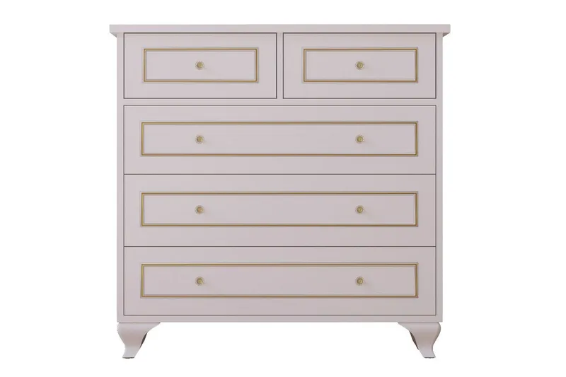 Seric Byrå 90 cm, Matt Vit