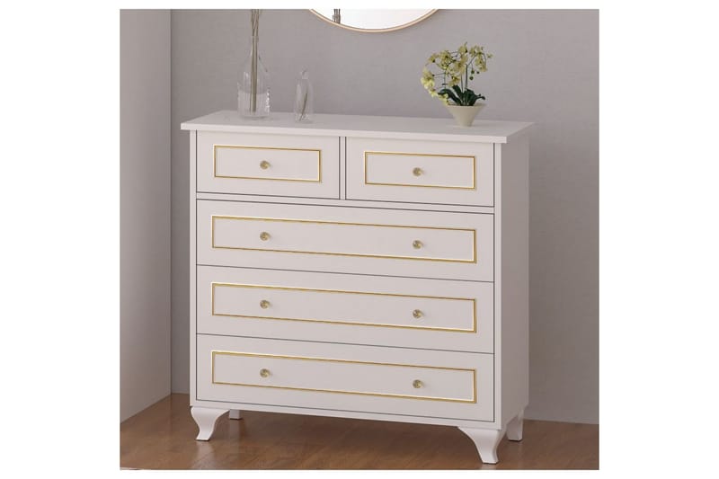 Seric Byrå 90 cm - Matt Vit - Förvaring - Förvaringsmöbler - Byrå - Hallbyrå