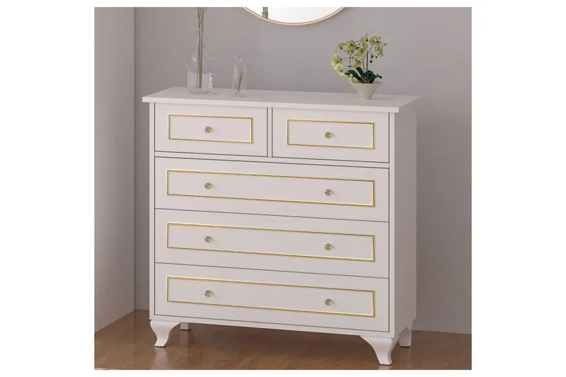 Seric Byrå 90 cm - Matt Vit - Förvaring - Förvaringsmöbler - Byrå - Hallbyrå