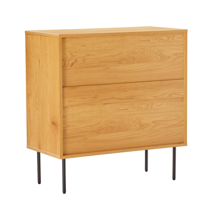 Sideboard Line melamin med ekbark 80x40x85 cm - Brun - Förvaring - Förvaringsmöbler - Byrå - Hallbyrå