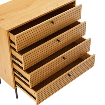 Sideboard Line melamin med ekbark 80x40x85 cm - Brun - Förvaring - Förvaringsmöbler - Byrå - Hallbyrå