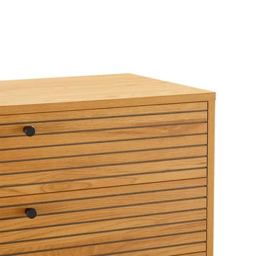 Sideboard Line melamin med ekbark 80x40x85 cm - Brun - Förvaring - Förvaringsmöbler - Byrå - Hallbyrå