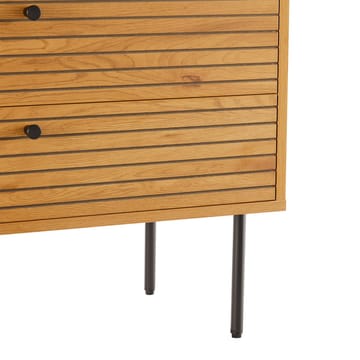 Sideboard Line melamin med ekbark 80x40x85 cm - Brun - Förvaring - Förvaringsmöbler - Byrå - Hallbyrå