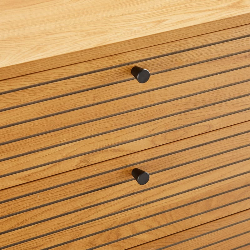 Sideboard Line melamin med ekbark 80x40x85 cm - Brun - Förvaring - Förvaringsmöbler - Byrå - Hallbyrå