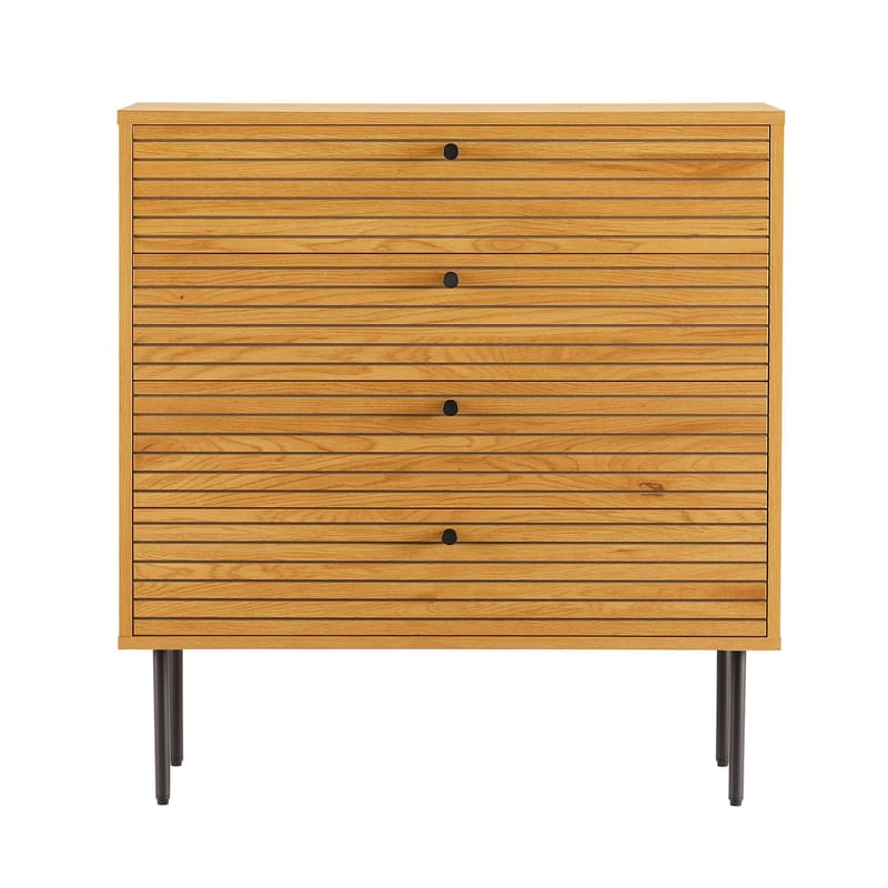 Sideboard Line melamin med ekbark 80x40x85 cm - Brun - Förvaring - Förvaringsmöbler - Byrå - Hallbyrå