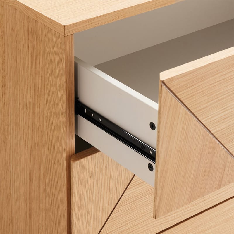 Sideboard Nate ek 75x40x102 cm - Beige - Förvaring - Förvaringsmöbler - Byrå - Hallbyrå