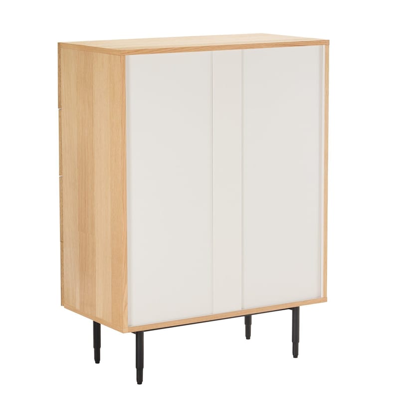 Sideboard Nate ek 75x40x102 cm - Beige - Förvaring - Förvaringsmöbler - Byrå - Hallbyrå