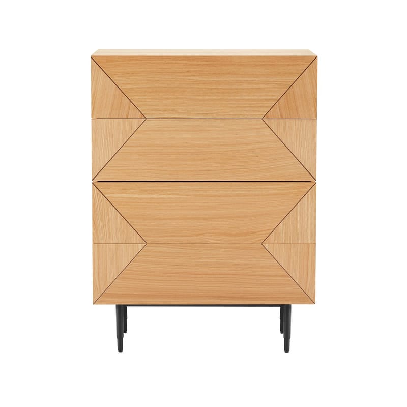 Sideboard Nate ek 75x40x102 cm - Beige - Förvaring - Förvaringsmöbler - Byrå - Hallbyrå