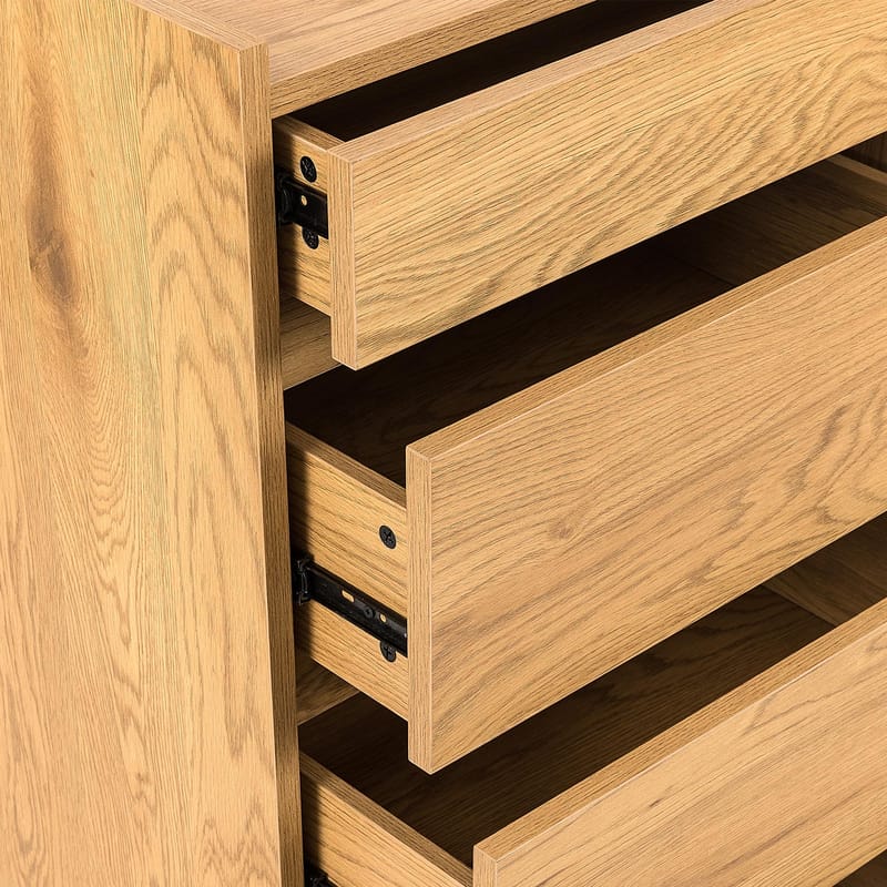 Sideboard Sacha melamin med ekbark 50x40x109 cm - ekbark - Förvaring - Förvaringsmöbler - Byrå - Hallbyrå