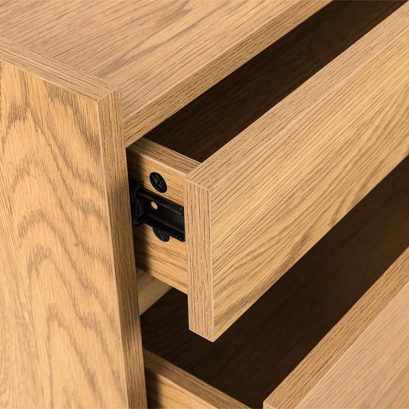 Sideboard Sacha melamin med ekbark 50x40x109 cm - ekbark - Förvaring - Förvaringsmöbler - Byrå - Hallbyrå