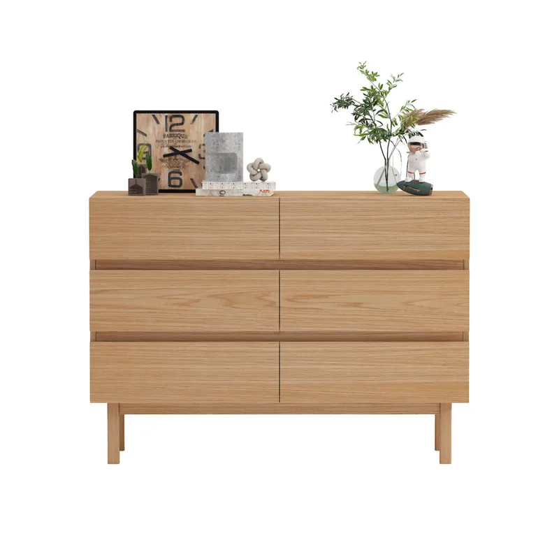 Sideboard Sunny melamine ek 120x40x85 cm - melaminek - Förvaring - Förvaringsmöbler - Byrå
