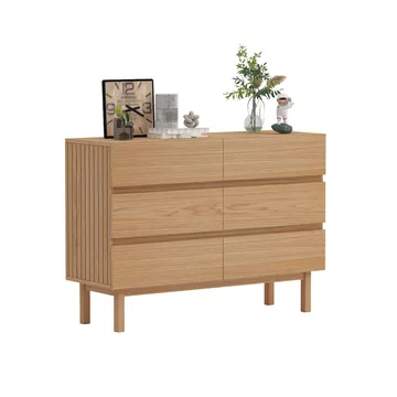 Sideboard Sunny melamine ek 120x40x85 cm - melaminek - Förvaring - Förvaringsmöbler - Byrå