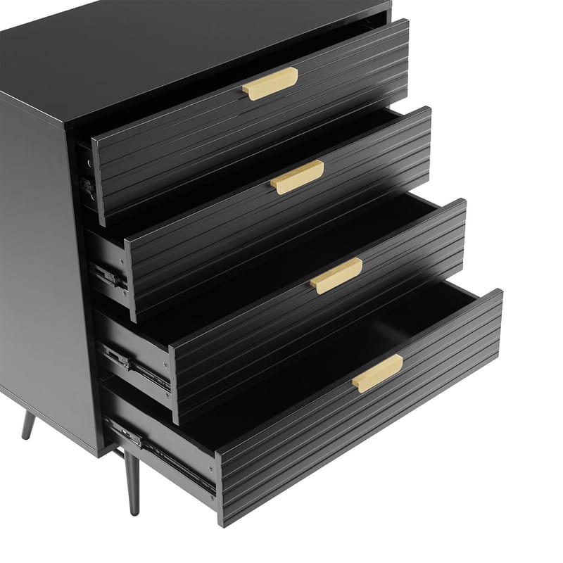 Sideboard Pixar 80x40x90 cm - Svart - Förvaring - Förvaringsmöbler - Byrå - Hallbyrå