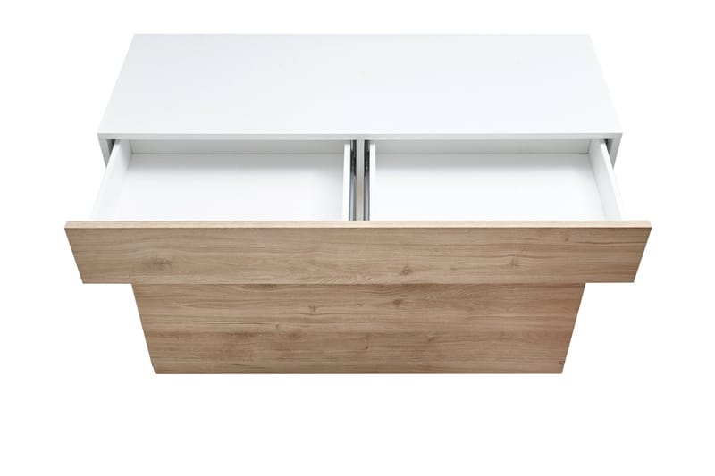 Sorano Byrå 111 cm - Vit/Trä/Natur - Förvaring - Förvaringsmöbler - Byrå